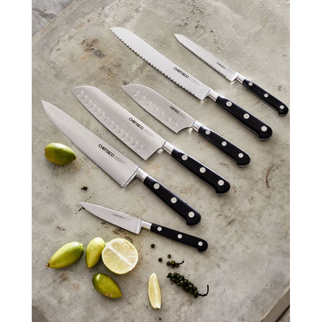 Couteau Santoku alvéolé 18 cm - Visuel 4